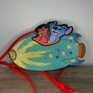 New Disney lilo & Stitch rocket ship spaceship crossbody bag purse
